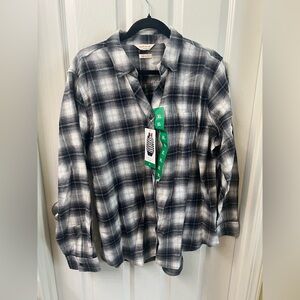 Weatherproof Black and White Checkered Shirt Size XL